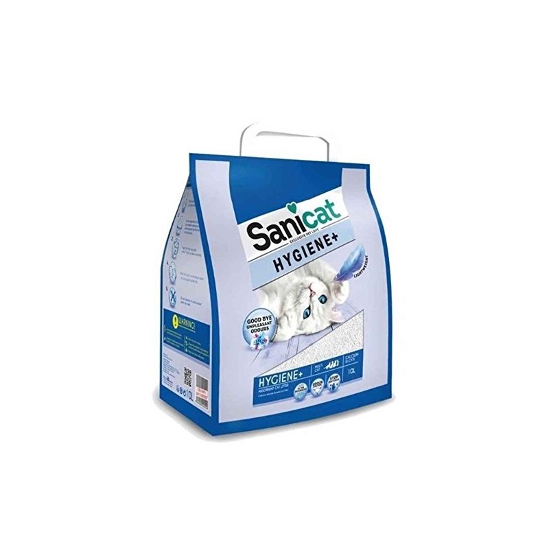 lettiera Per gatti Sanicat Hygiene + White 10 LLight weight - Jonica Mangimi