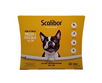 Scalibor Collare antipulci e antiparassitari per cani taglia piccola e  media 48 cm small-medium A