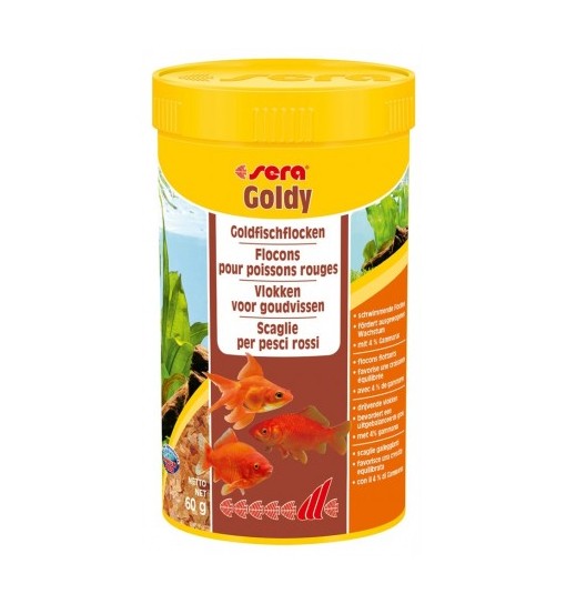 Sera Goldy 250 ml 60g Mangime in Scaglie per Pesci Rossi Acquario