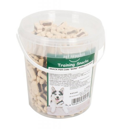 Snack per cani agnello e riso 400 gr farm company