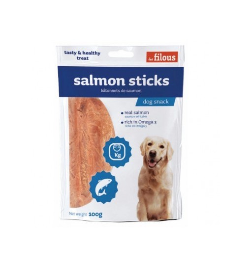 Les Filous Snack sticks Filetti al salmone 100 gr